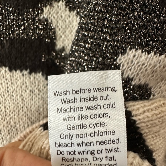 NINE WEST V Neckline Long Sleeves Small Knit Sweater BNWOT - Picture 8 of 9